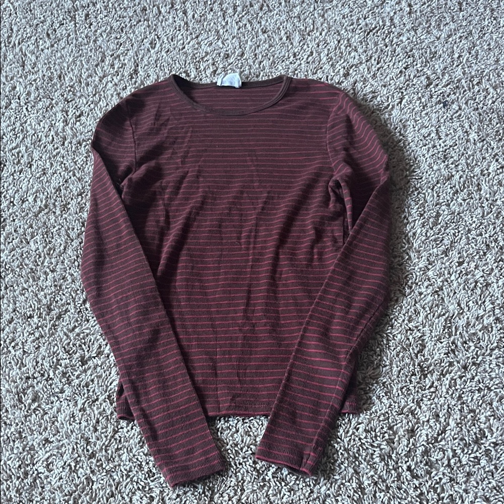 Striped Long Sleeve Cotton On Top